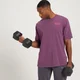 MP Adapt oversized T-shirt met verwassen finish en korte mouwen voor heren - Donkerpaars