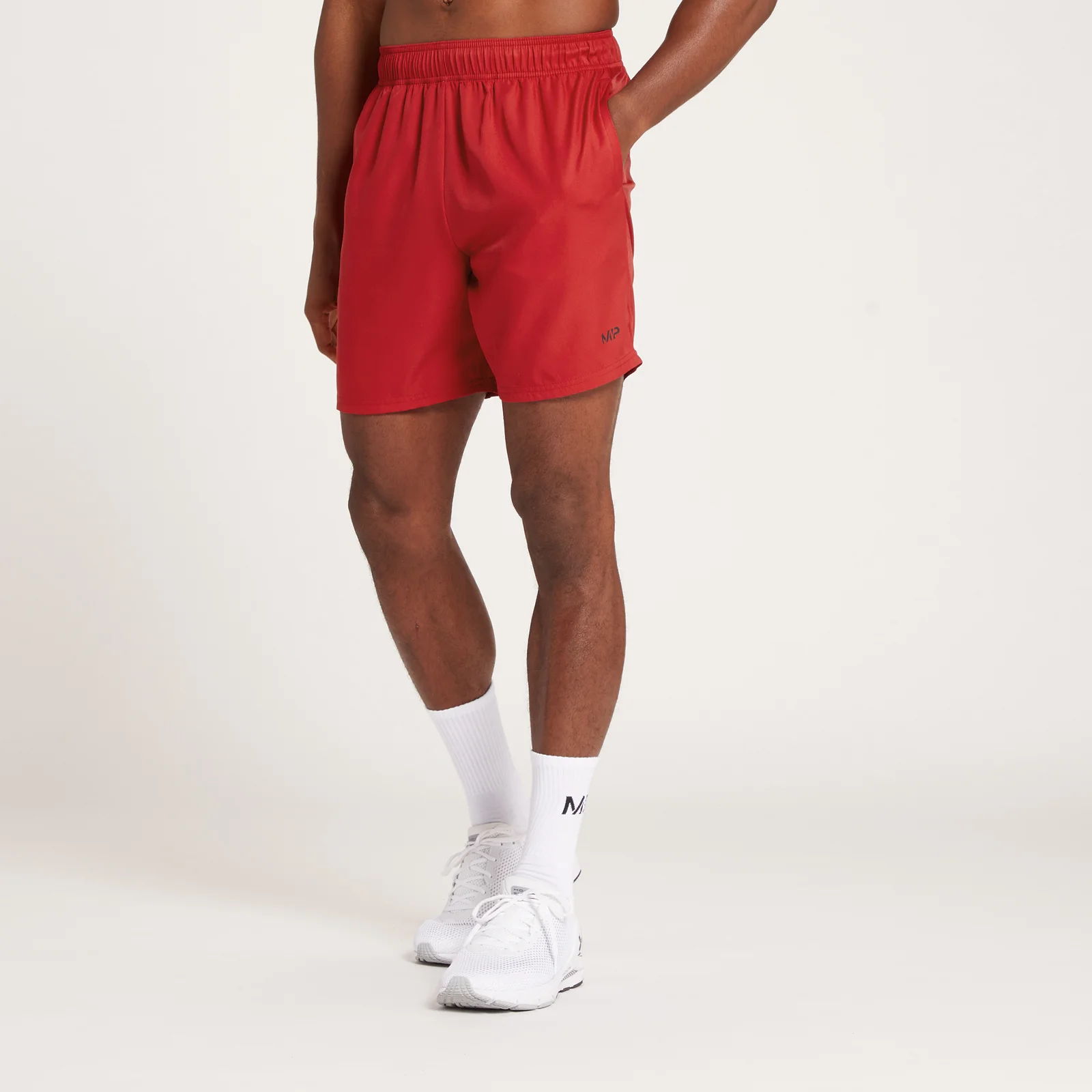 MP Repeat Graphic Training sportshort voor heren - Wijnrood - XXS Afbeelding 1