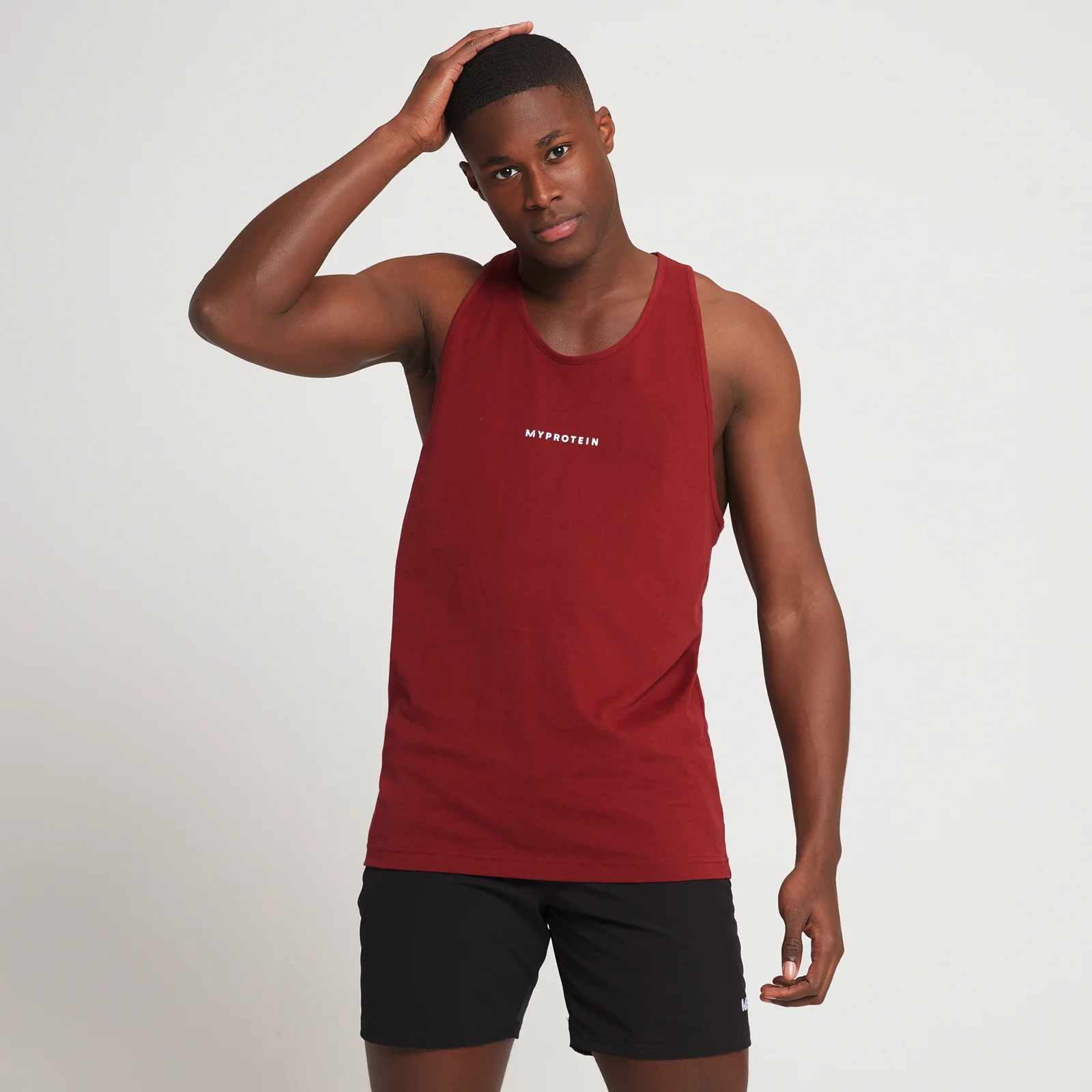 MP Originals sporthemd met halternek voor heren - Scharlakenrood - XXS Afbeelding 1
