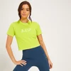MP Adapt croptop met korte mouwen voor dames - Knalgroen