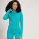 MP Power Ultra shirt met kwartrits en standaard pasvorm - Laguneblauw