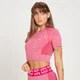MP Curve cropped T-shirt met korte mouwen voor dames - Magenta