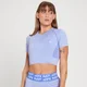 MP Curve cropped T-shirt met korte mouwen voor dames - Lichtpaars