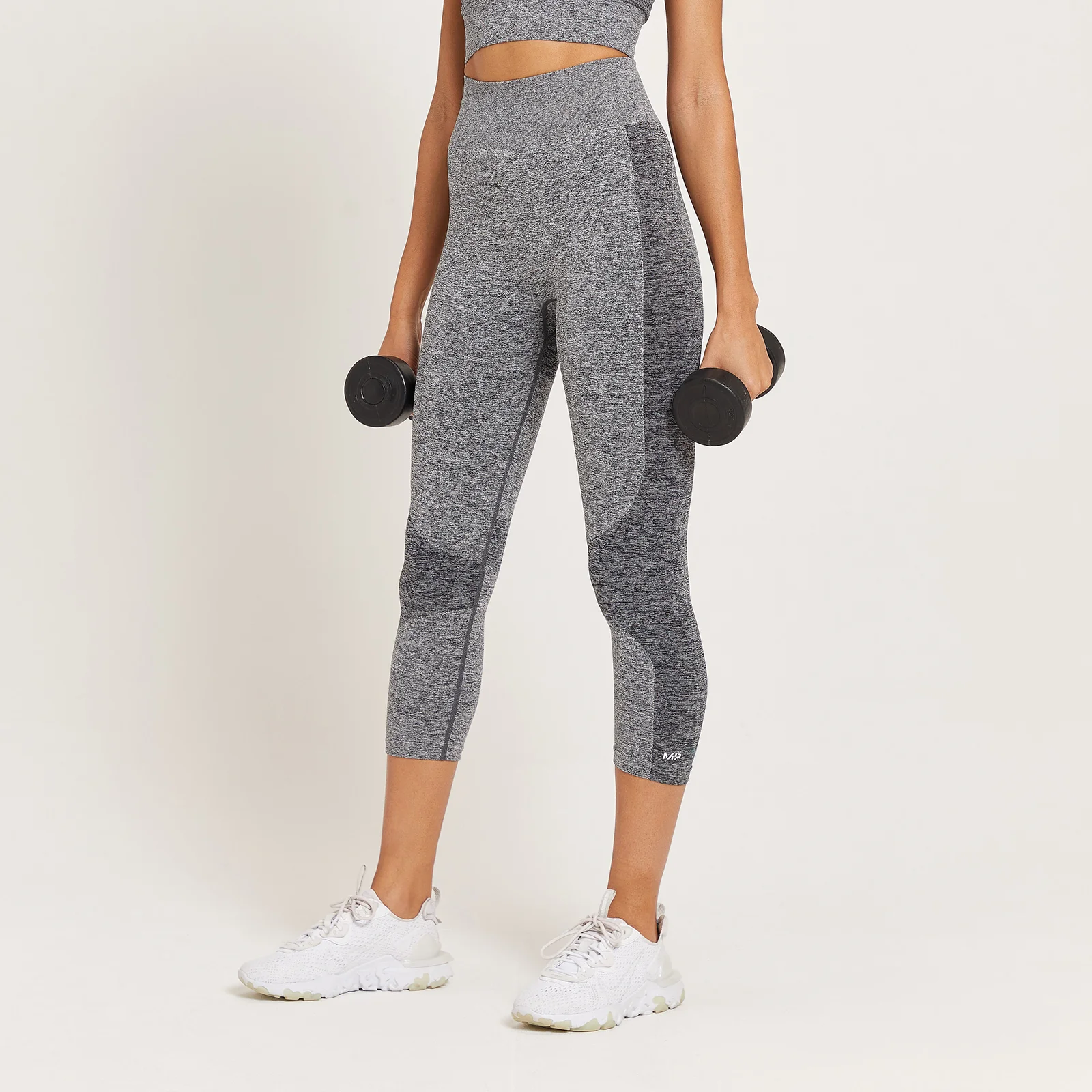 MP Curve driekwartlegging met hoge taille voor dames - Grijs gemêleerd - XXS Afbeelding 1