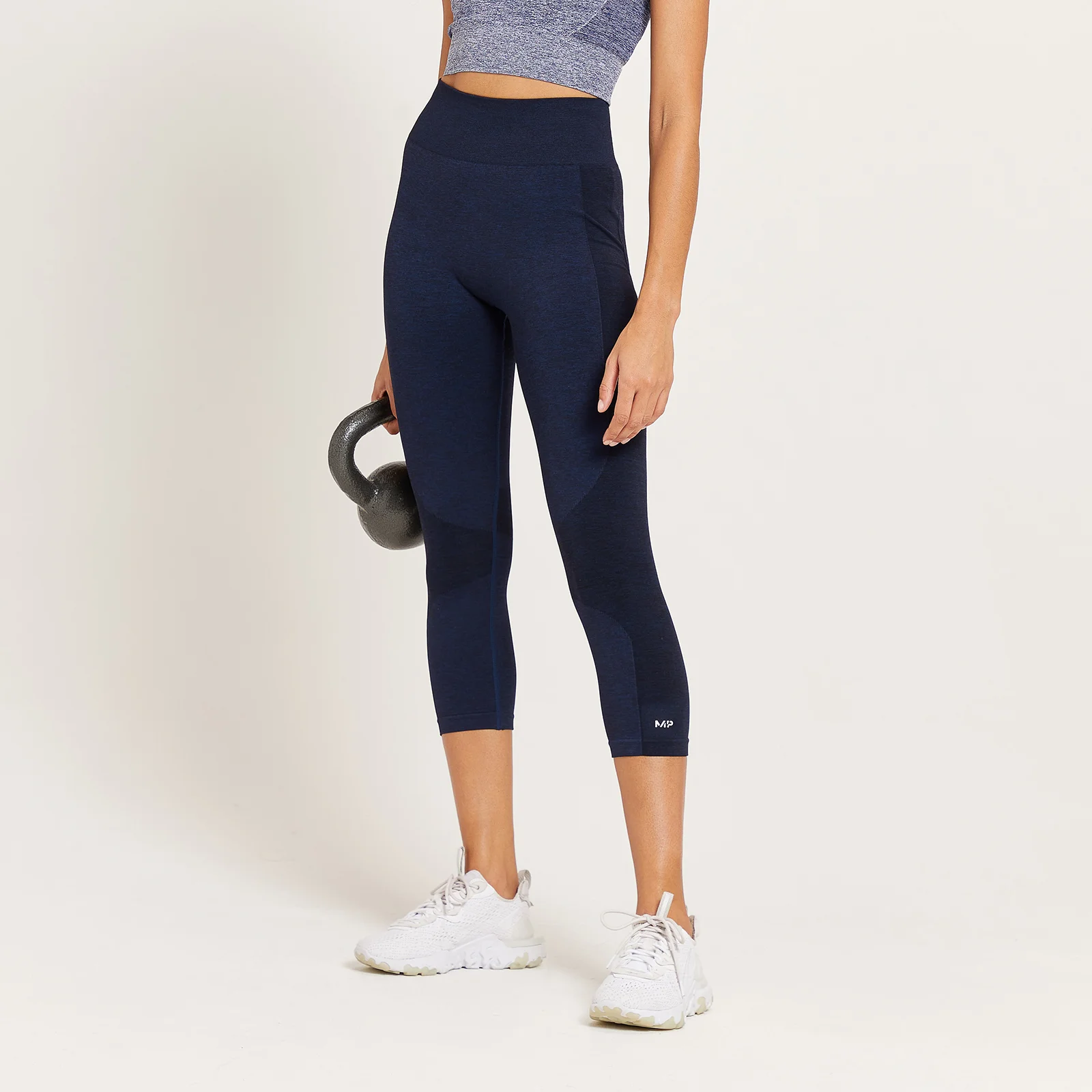 MP Curve driekwartlegging met hoge taille voor dames - Galaxy blauw gemêleerd - XXS Afbeelding 1