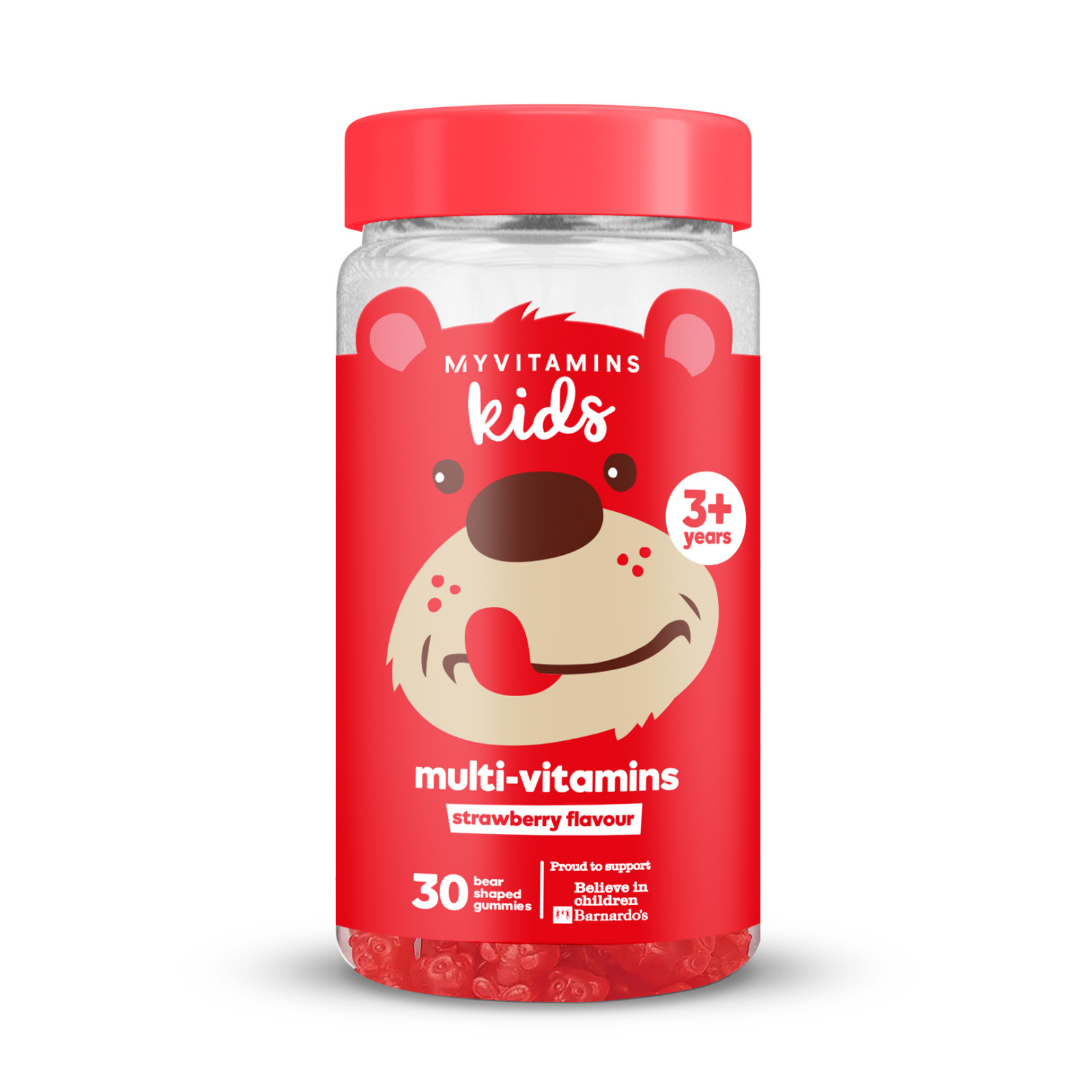 Multivitamine gummies voor kinderen - 30gummies - Aardbei Afbeelding 1