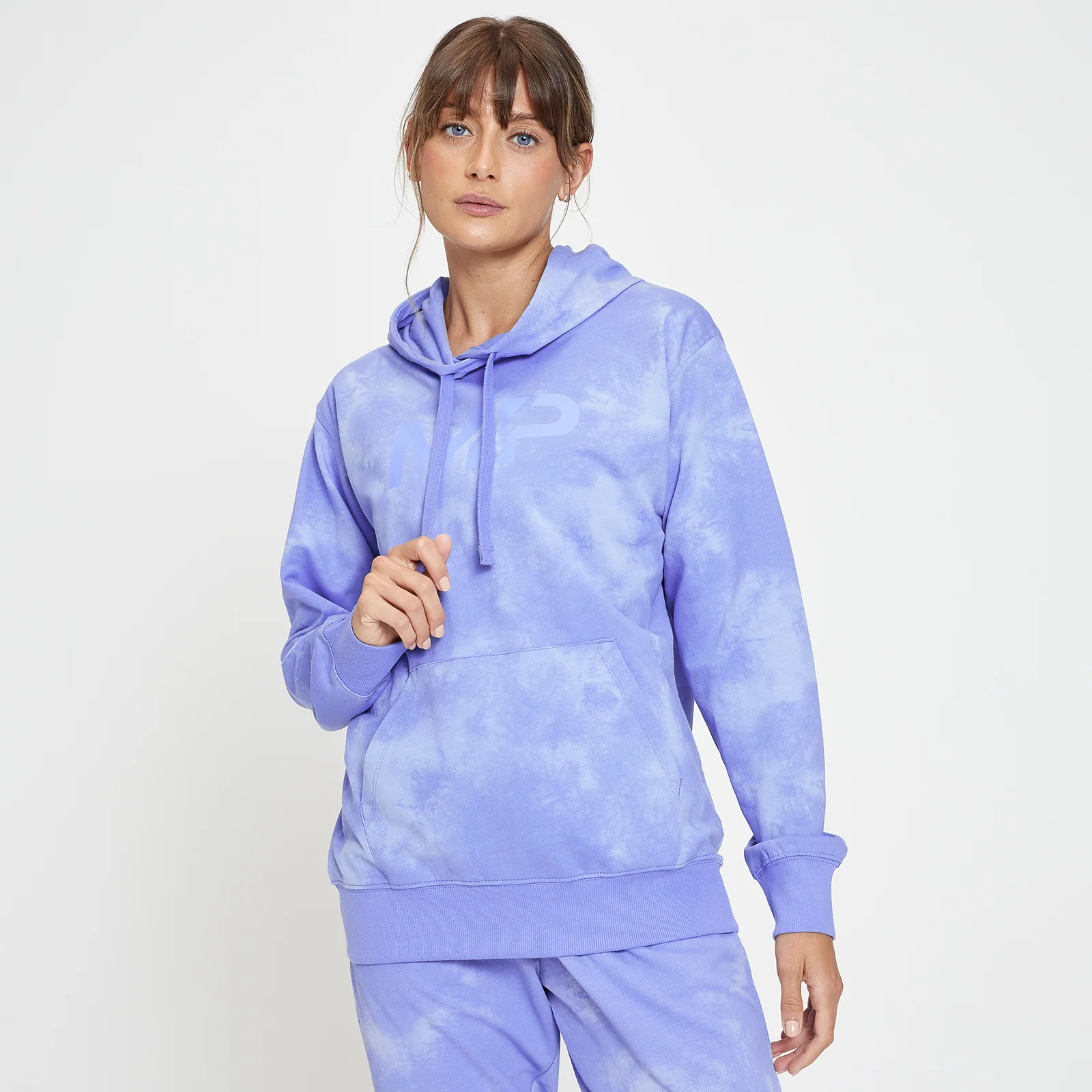 MP Composure tie-dye hoodie voor dames - Krijtpaars - XXS Afbeelding 1