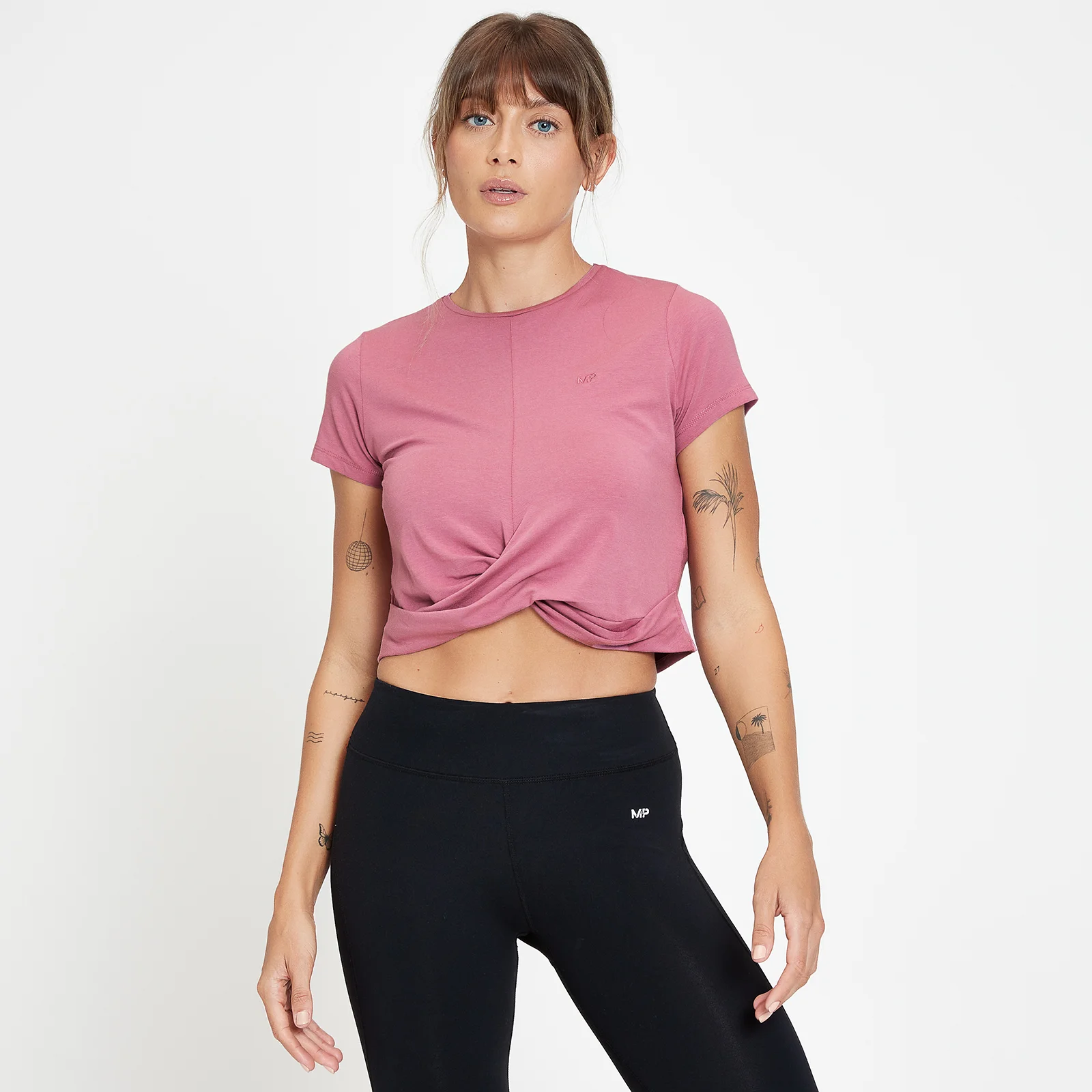 MP Composure kort T-shirt met gedraaide voorkant voor dames - Mauve - XXS Afbeelding 1