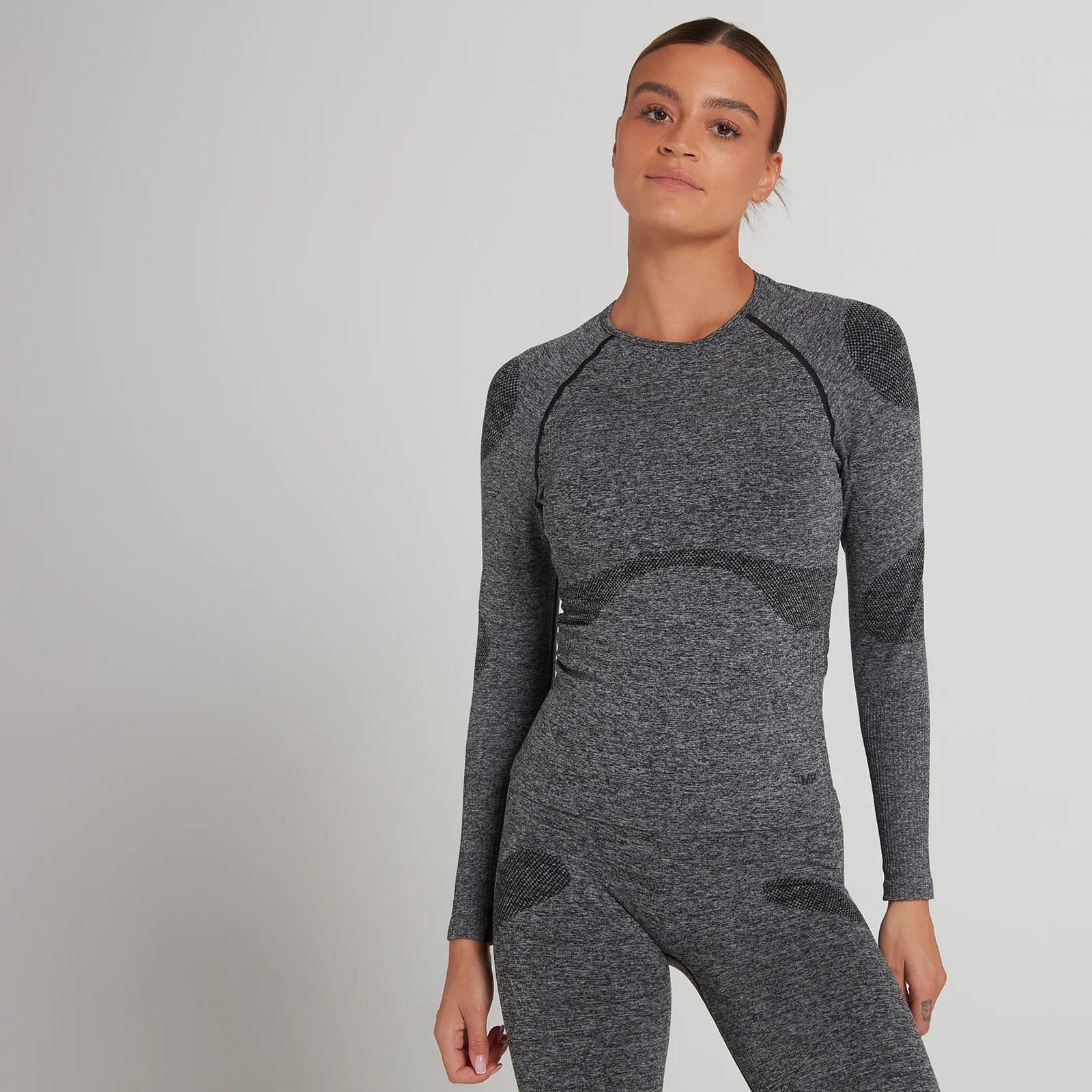 MP Dynamic Training naadloos shirt met lange mouwen voor dames - Verwassen zwart - XXS Afbeelding 1