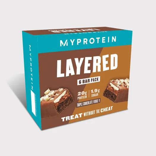 6 Layer Protein Bar - 6 x 60g - Zoute Karamel - Nieuw