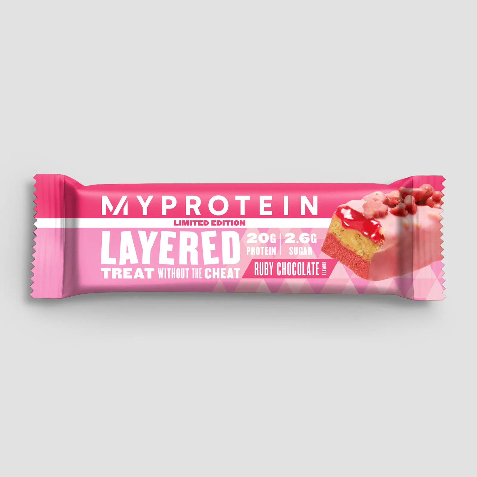 Layered Bar met speculoossmaak (proefverpakking) - Ruby Chocolate Afbeelding 1