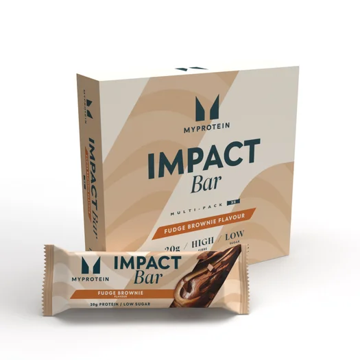 Impact Protein Bar - 6 x 64g - Fudge Brownie