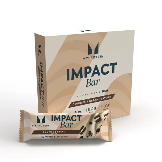 Impact Protein Bar - 6 x 64g - Cookies and Cream