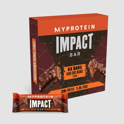Impact Protein Bar - 6 x 64g - Nieuw - Chocolade Sinaasappel