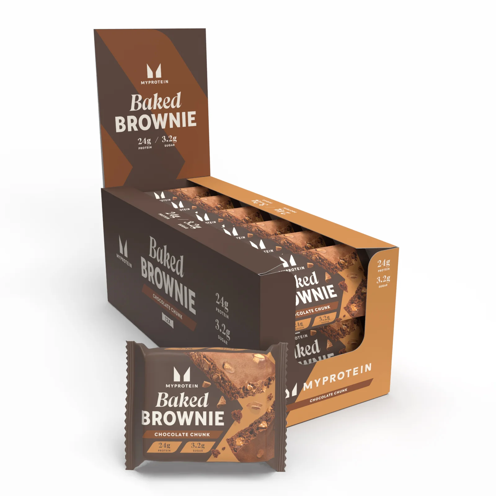 Baked Brownie - 12 x 75g - Chocolade Brok Afbeelding 1