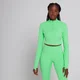 MP Power Ultra cropped shirt met kwartrits voor dames - Mintgroen