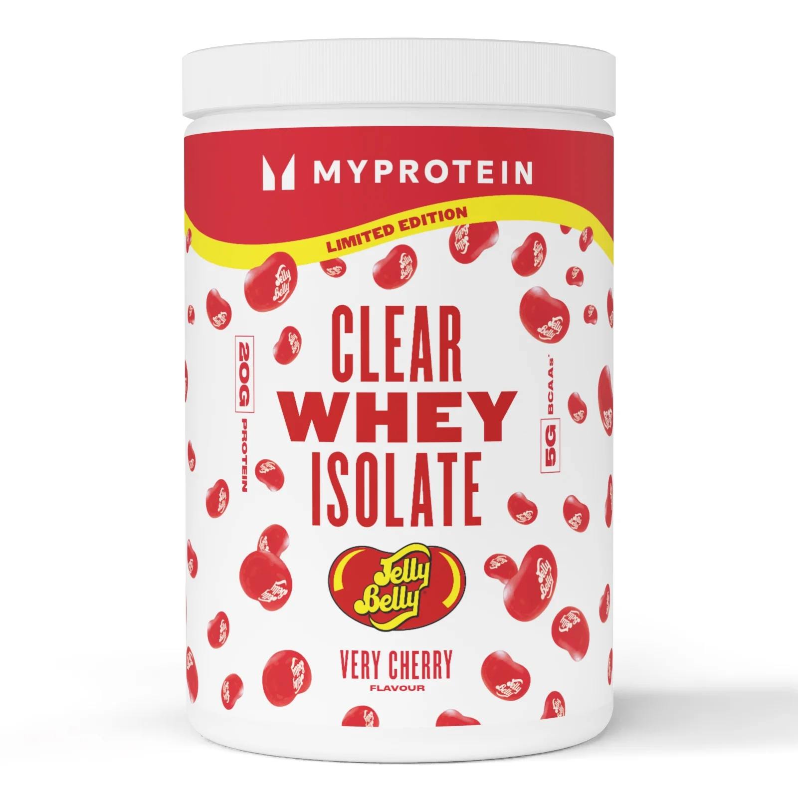 Clear wei-isolaat – Jelly Belly® - 20servings - Very Cherry Afbeelding 1