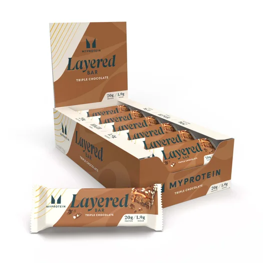 Eiwitreep met laagjes - 12 x 60g - Triple Chocolate Fudge