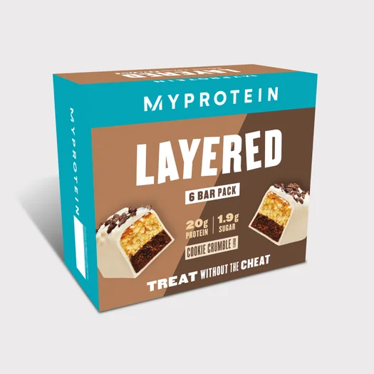 6 Layer Protein Bar - 6 x 60g - Koekjescrumble - NIEUW