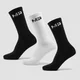 MP Essentials sokken tot halverwege de kuit voor dames (3 paar) - Zwart/Wit