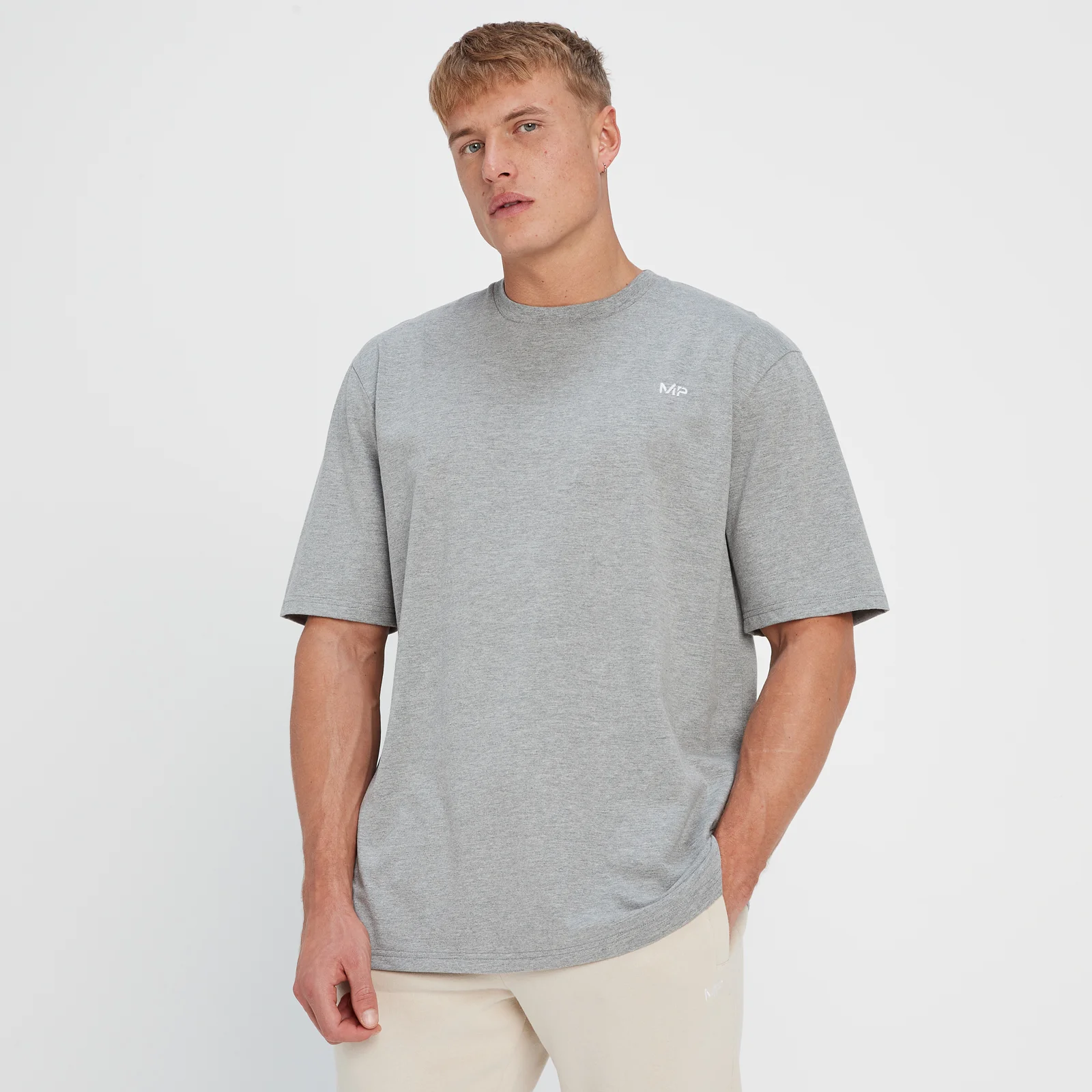 MP Rest Day oversized T-shirt voor heren - Storm gemêleerd - XXS Afbeelding 1
