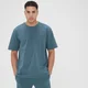 MP Adapt oversized T-shirt voor heren - Rookblauw