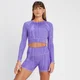 MP Tempo omkeerbare croptop met lange mouwen voor dames - Paisleypaars