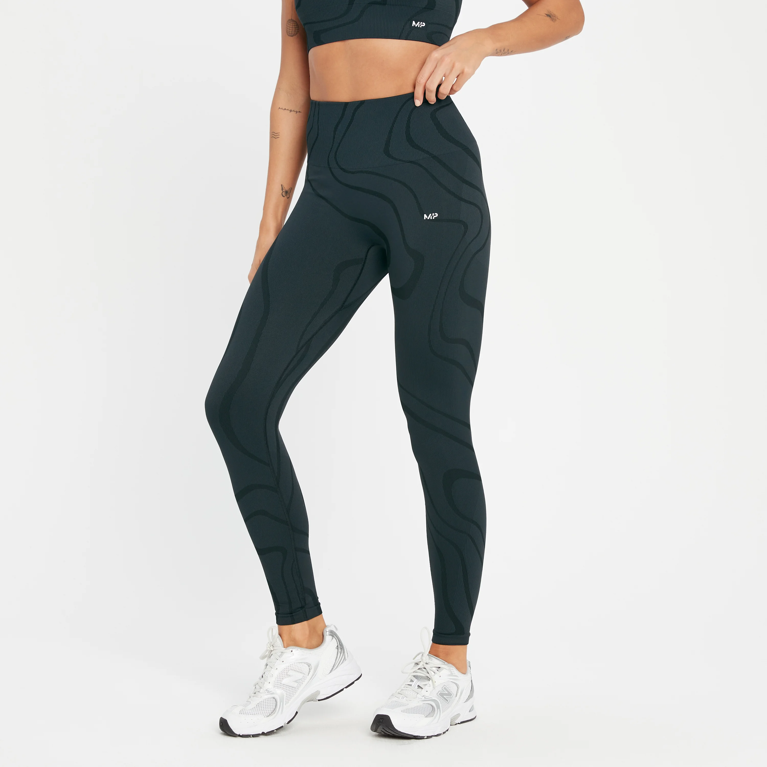 MP Tempo Wave naadloze legging voor dames - Zwart - XXS Afbeelding 1