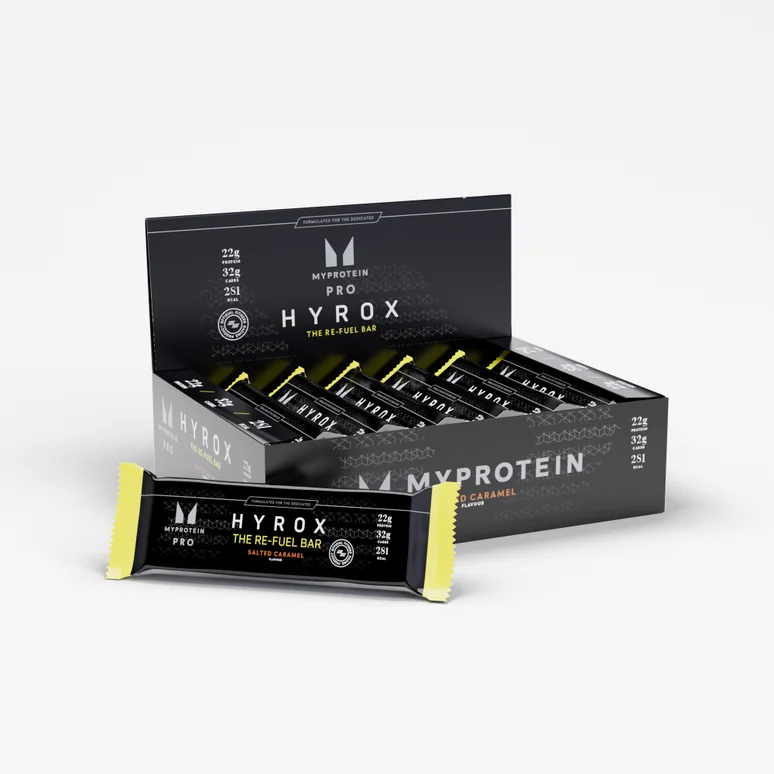 THE Re-Fuel Bar – HYROX-editie - 12 x 80g - Zoute Karamel