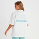 MP Slogan T-shirt - Wit/blauw