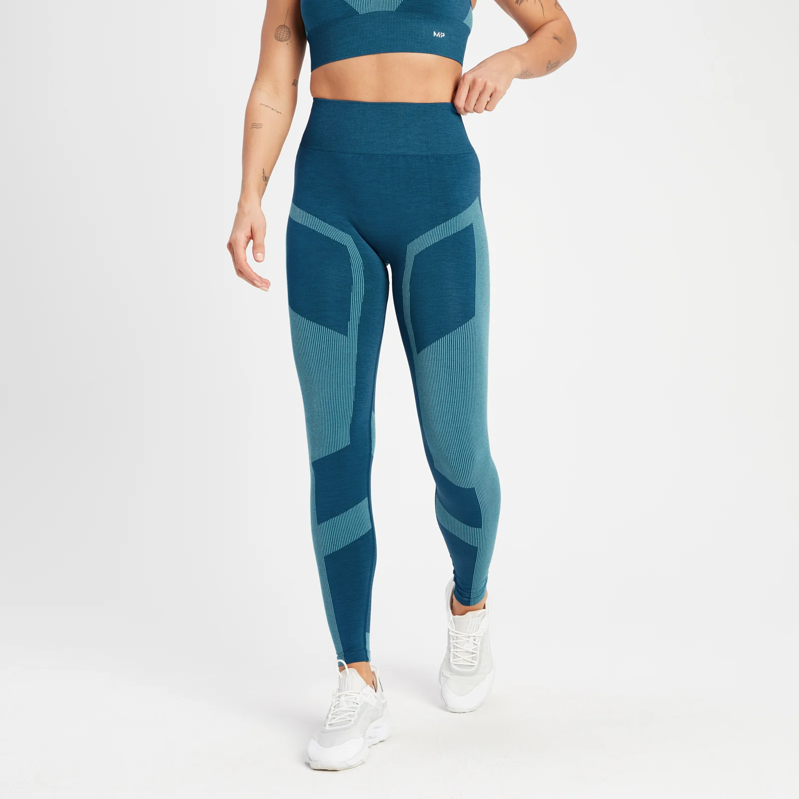 MP Impact Scrunch naadloze legging voor dames - Groenblauw - XS Afbeelding 1