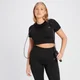 MP Tempo croptop van ribstof voor dames - Zwart