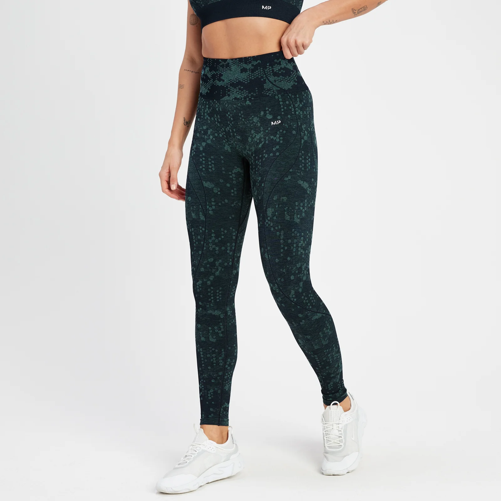 MP Adapt naadloze legging met patroon voor dames - Donkerste blauw - XS Afbeelding 1