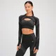 MP Tempo Ultra naadloze croptop met lange mouwen voor dames - Zwart