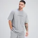 MP Rest Day oversized T-shirt voor heren - Gemêleerd stormgrijs