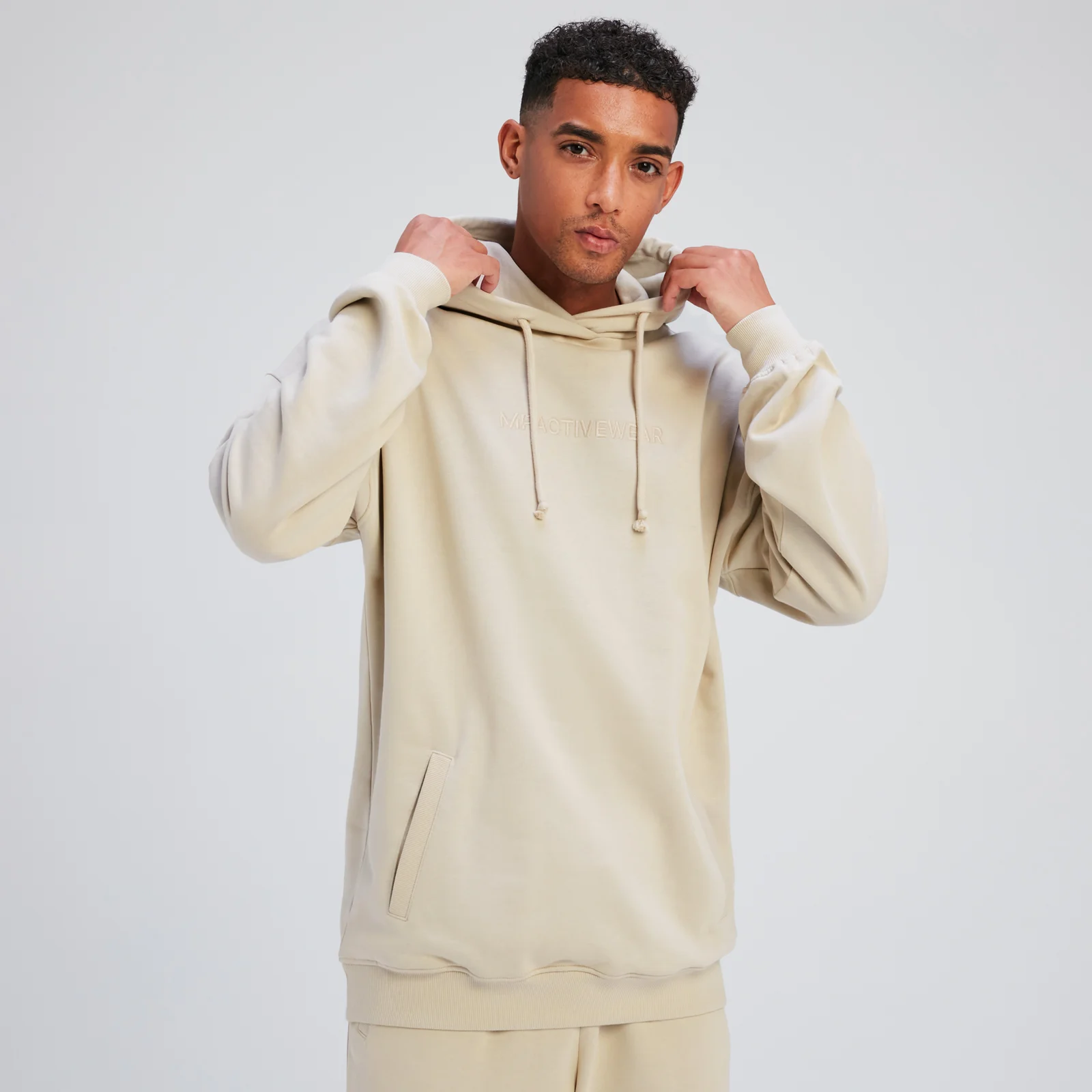 MP Rest Day hoodie voor heren - Canvasgrijs - XS Afbeelding 1