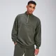 MP Rest Day shirt met kwartrits voor heren - Taupe-groen