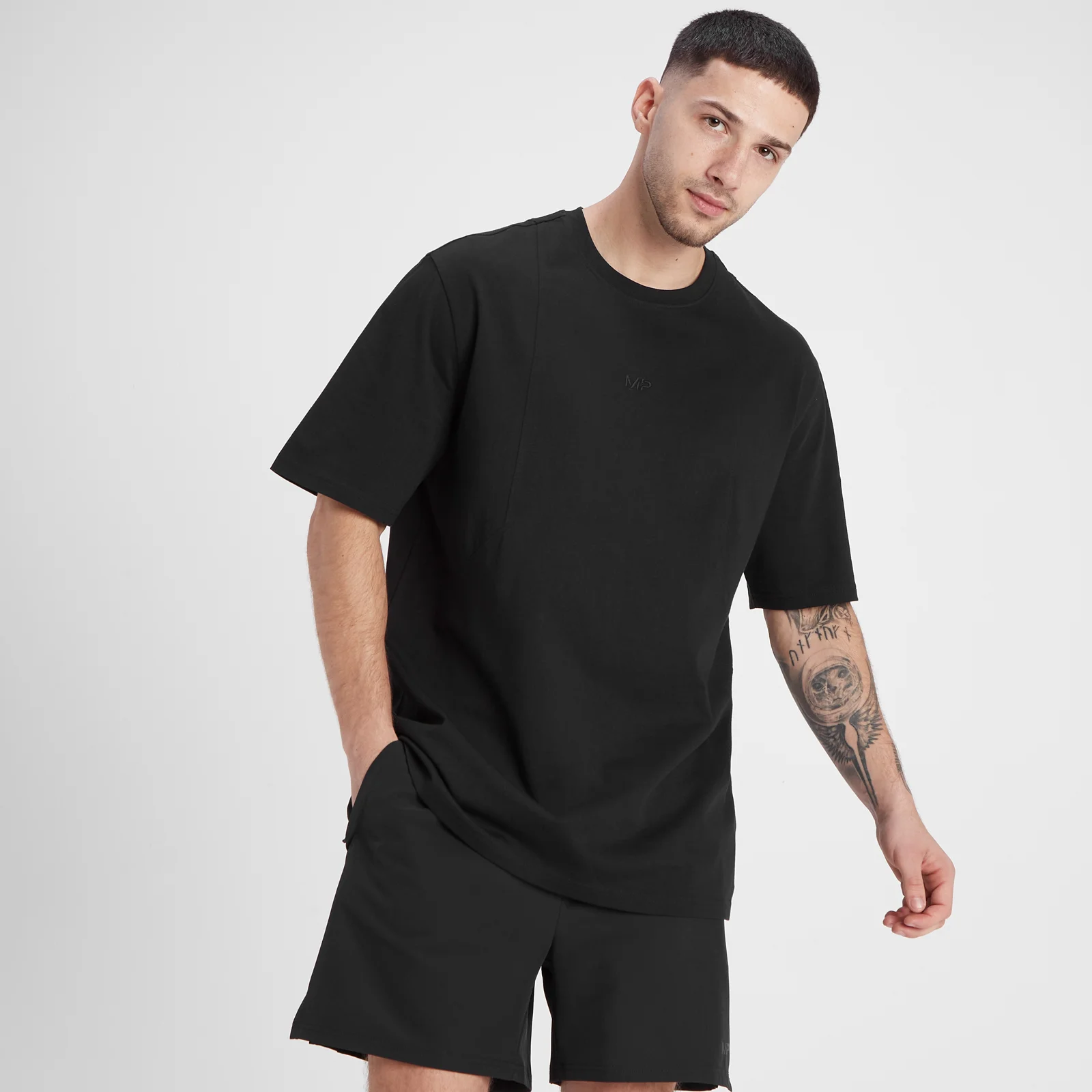 MP Adapt oversized T-shirt voor heren - Zwart - XS Afbeelding 1