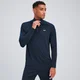 MP Tempo shirt met kwartrits voor heren - Marineblauw