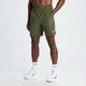 MP geweven sportshort voor heren - Olijfgroen