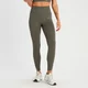 MP Tempo naadloze legging van ribstof voor dames - Taupe-groen
