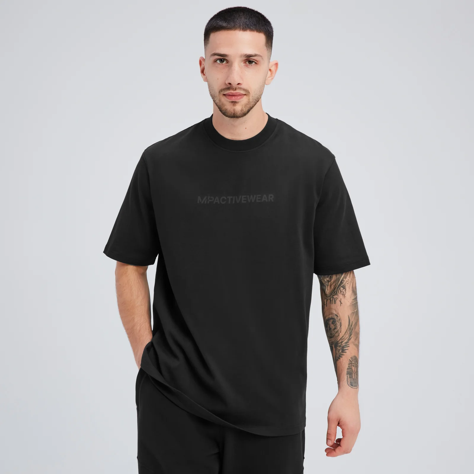 MP Rest Day oversized T-shirt voor heren - Zwart - XS Afbeelding 1