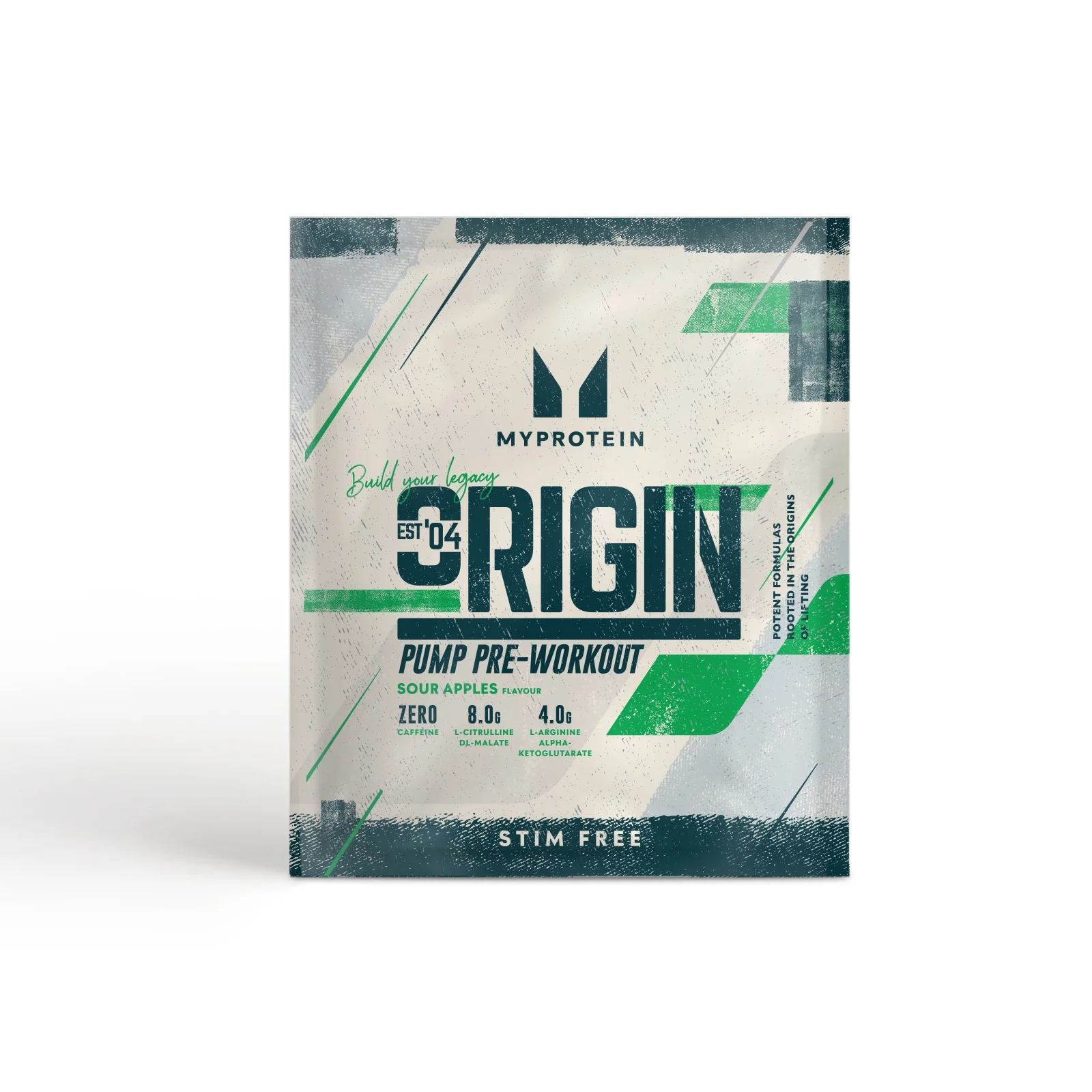 Origin Stim-Free Pre-Workout (proefverpakking) - 20g - Sour Apples Afbeelding 1