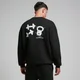 MP Tempo sweatshirt met ronde hals en opdruk voor heren - Zwart
