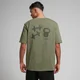 MP Tempo oversized T-shirt met opdruk voor heren - Olijfgroen