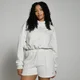 MP Lifestyle stevige gecropte hoodie voor dames - Lichtgrijs