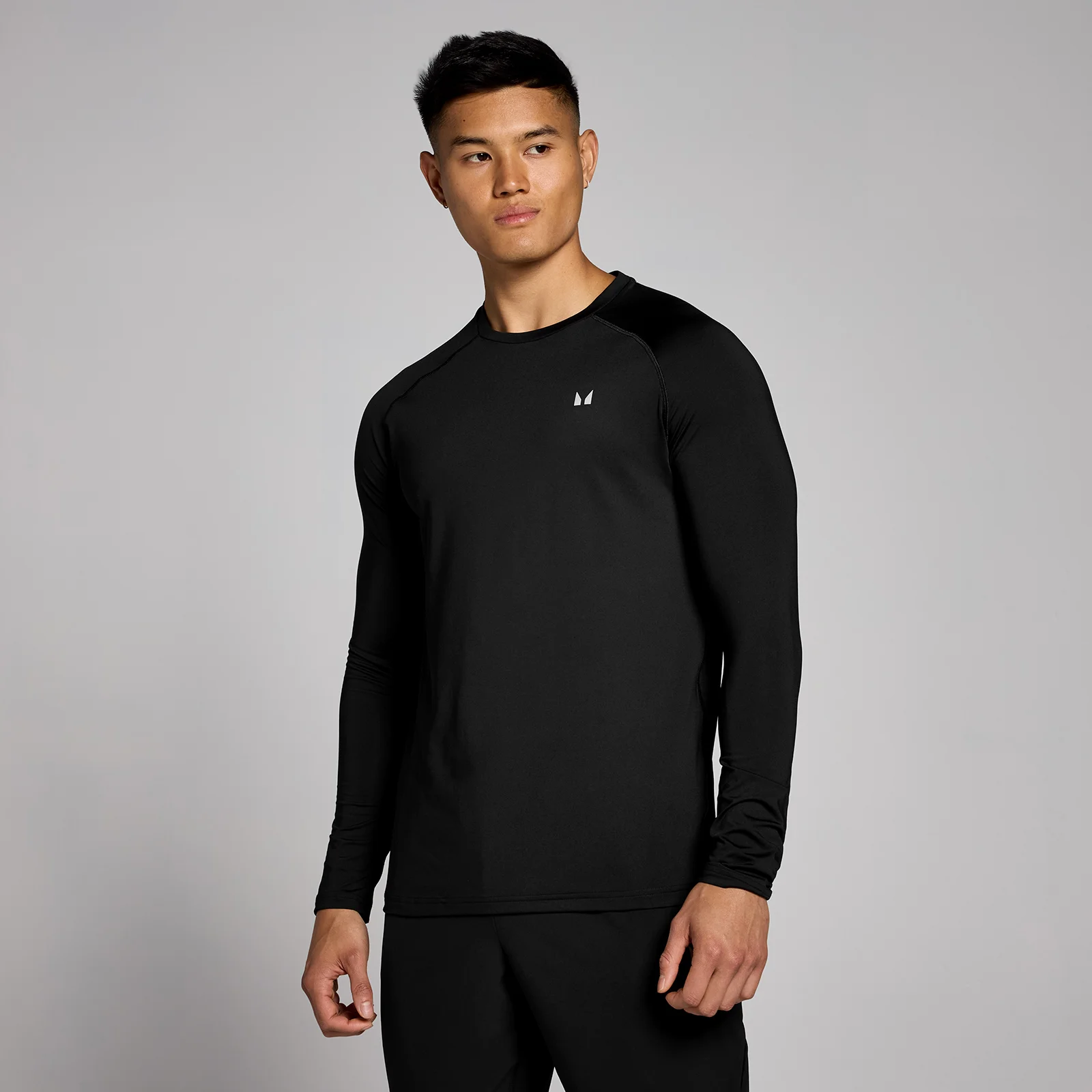 MP trainingsshirt met lange mouwen voor heren - Zwart - S Afbeelding 1