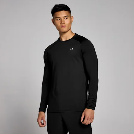 MP trainingsshirt met lange mouwen voor heren - Zwart