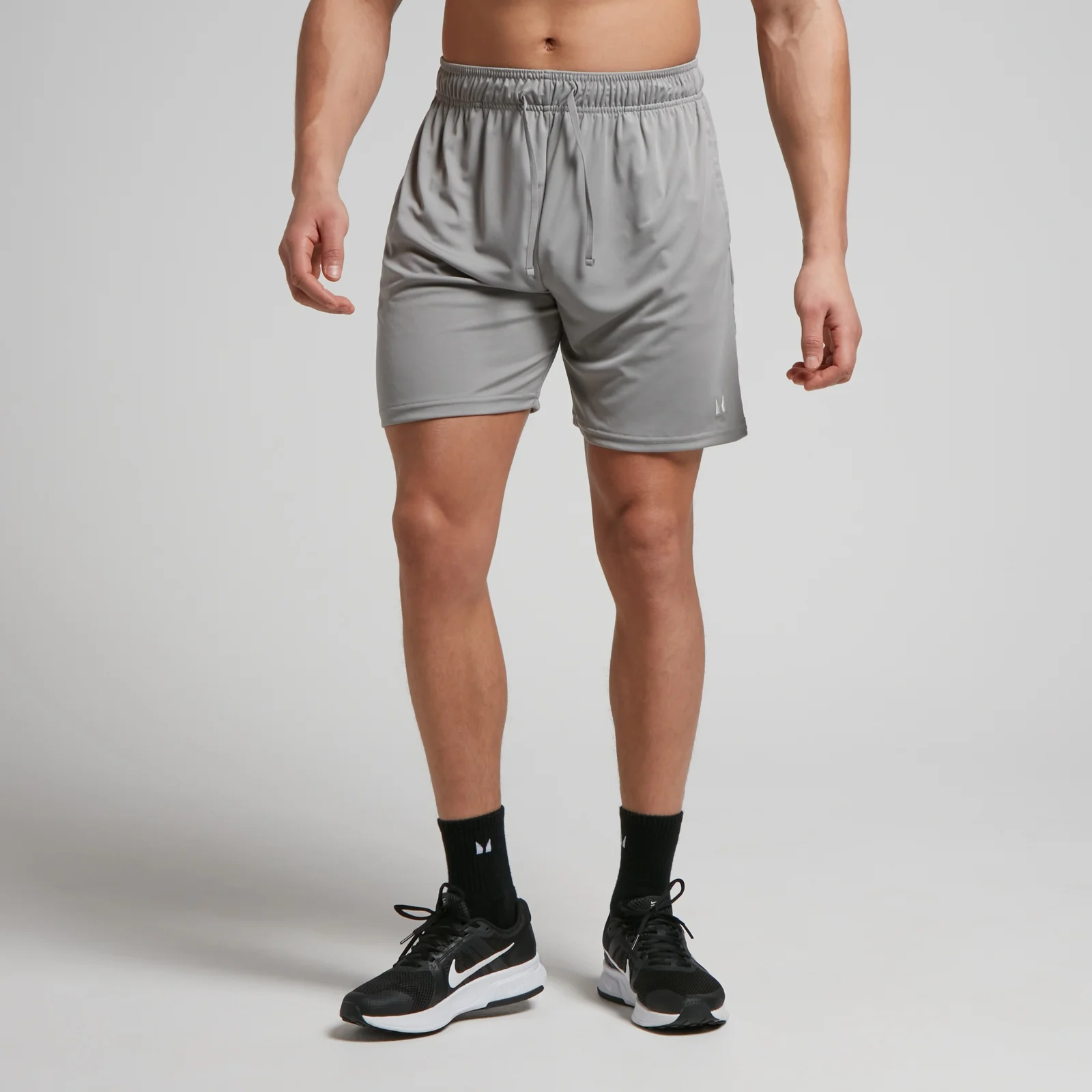 MP lichtgewicht 7" trainingsshort voor heren - Stormgrijs - XXS Afbeelding 1