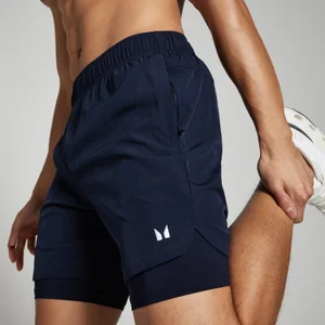 MP 2-in-1 trainingsshort voor heren - Marineblauw - Size S